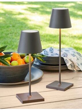 Poldina Pro Cordless Lamp - Dark Gray Lamp. New in box. Approx 15” tall